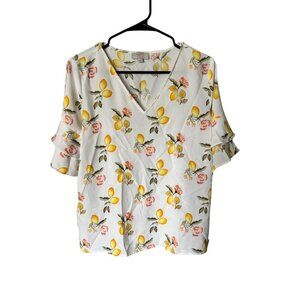 Loft Petite Women's Casual Lemonade Flare Sleeve Top